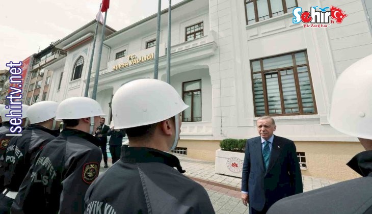 Cumhurbaşkanı Erdoğan’a Bursa’da sevgi seli