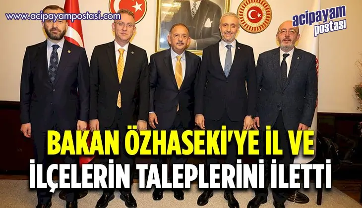 Kütahya heyeti Bakan Özhaseki